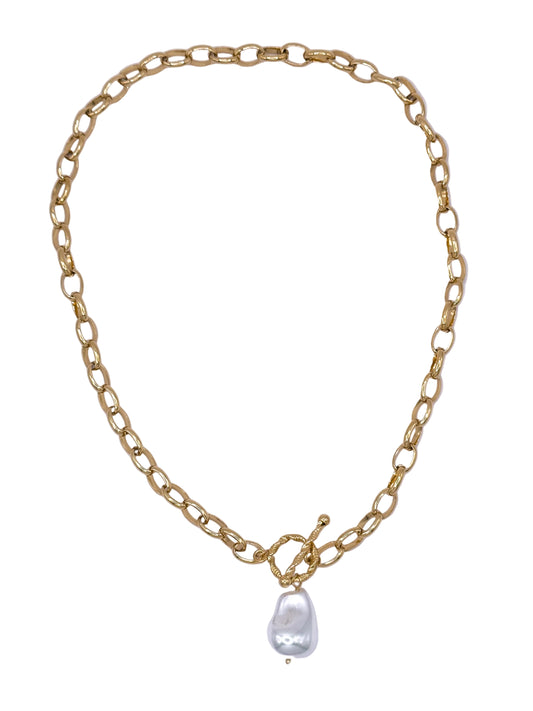 Knot & Pearl Necklace
