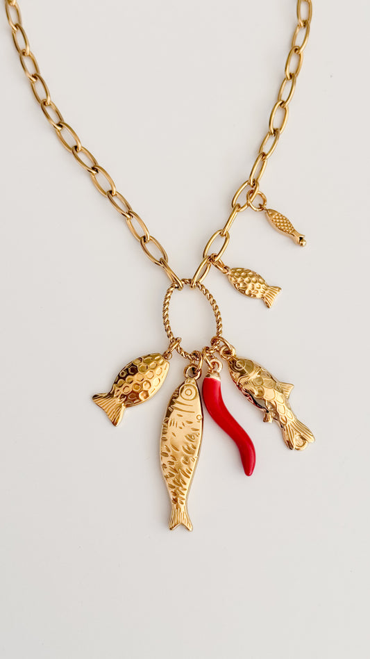 Golden Catch Necklace