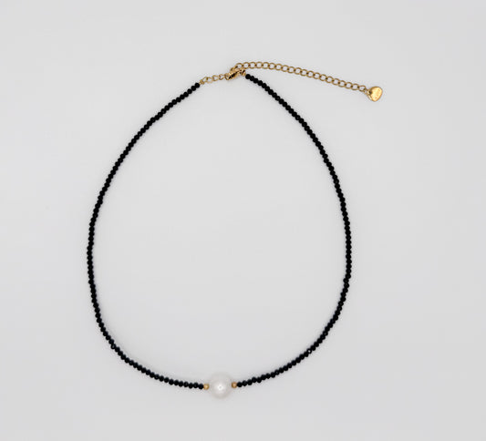 Onyx Beaded Necklace