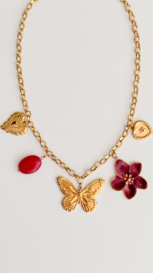 Crimson Garden Necklace
