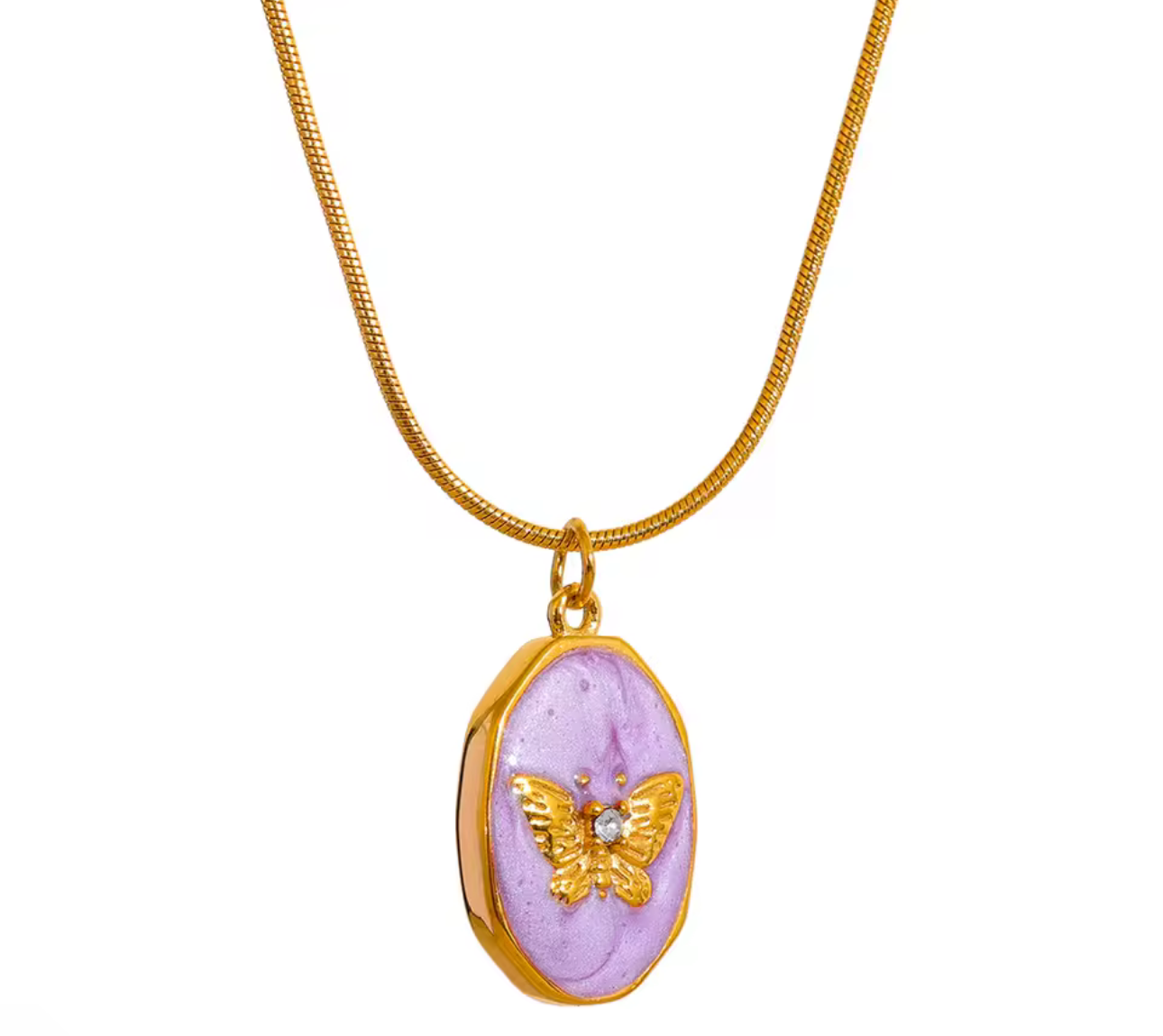 Violet Flutter Necklace