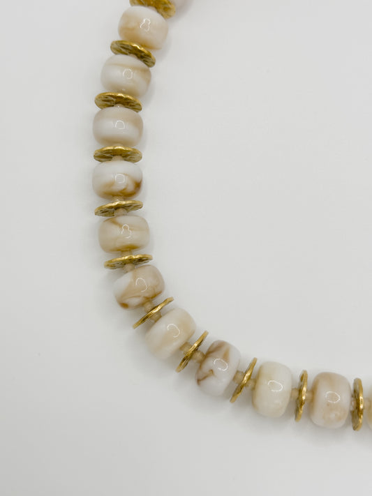 Champagne Mist Beaded Necklace