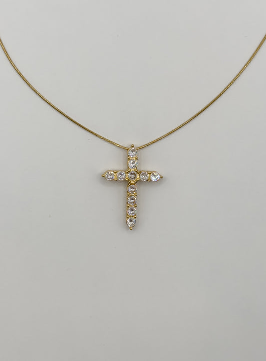 Halo Cross Necklace