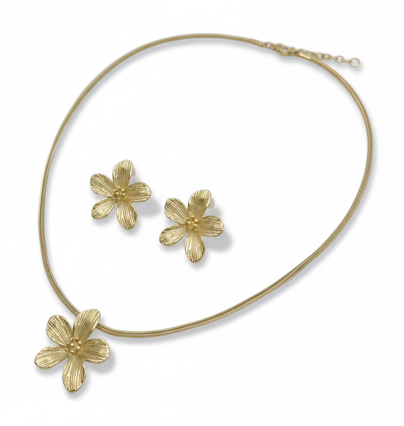 Plumeria Earrings 