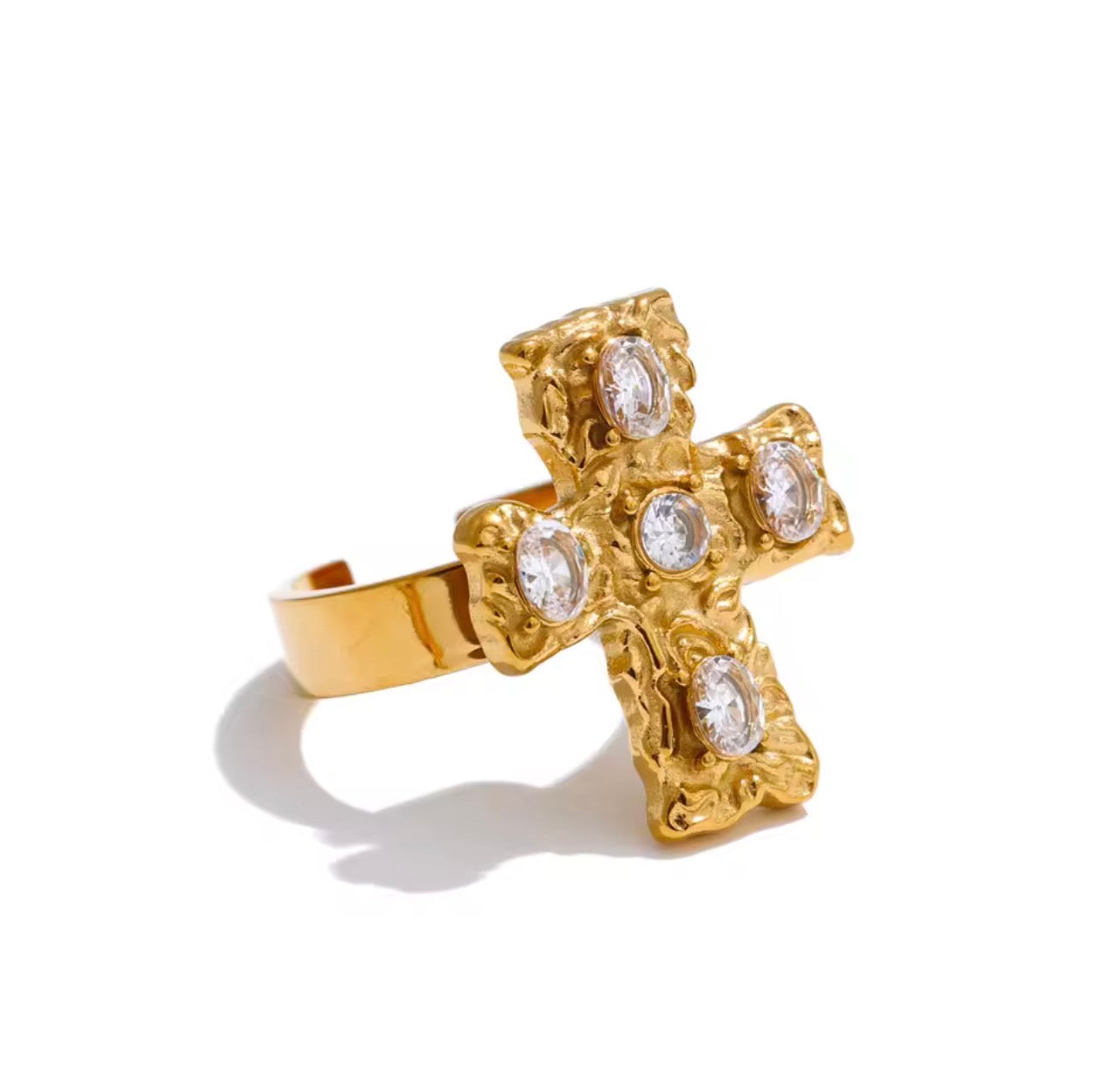 Eleanor Cross Adjustable Ring