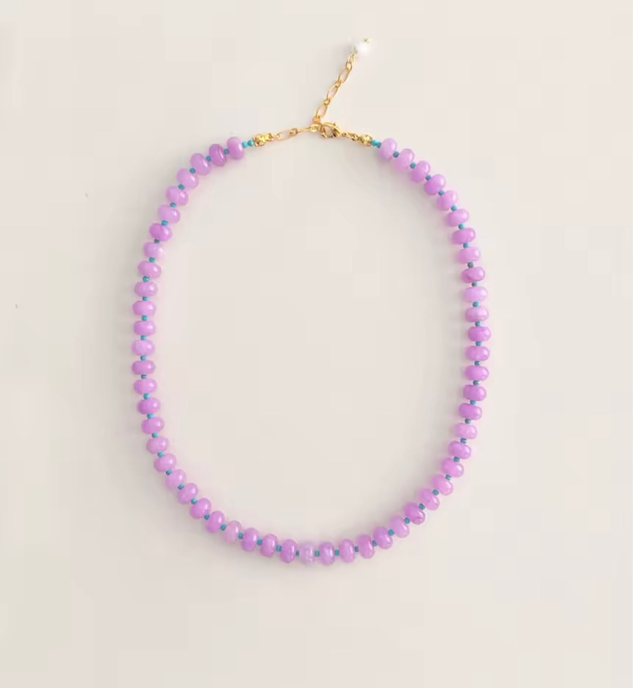 Purple Beaded Necklace