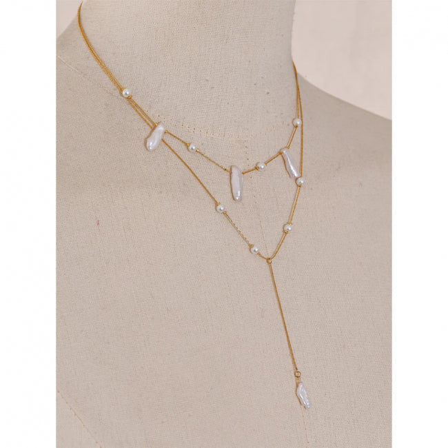 Pearl Double Layer Necklace