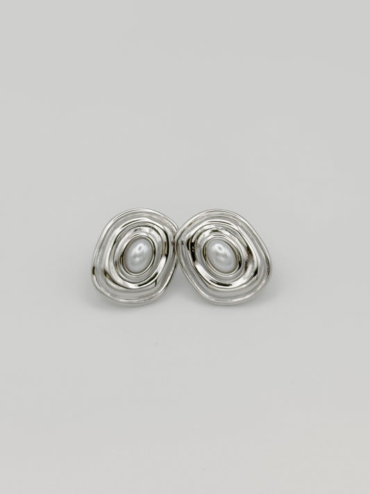 Ripple Silver Earrings