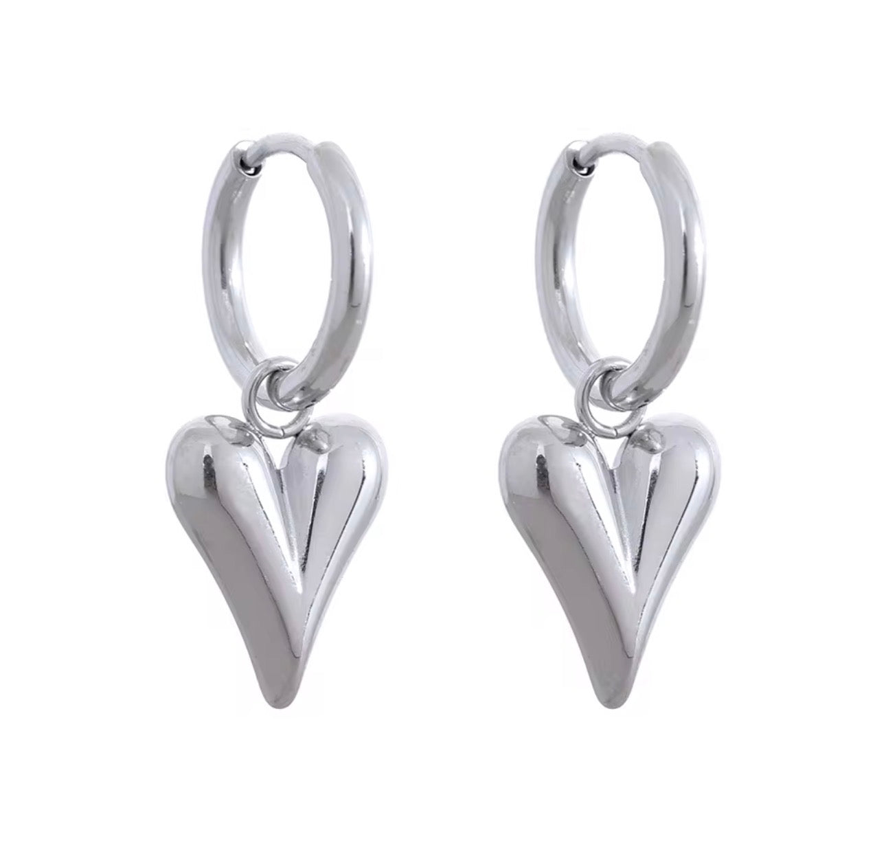 Huggie Heart Earrings