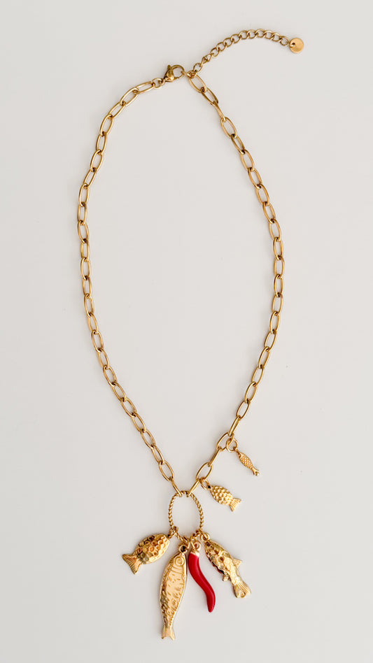 Golden Catch Necklace