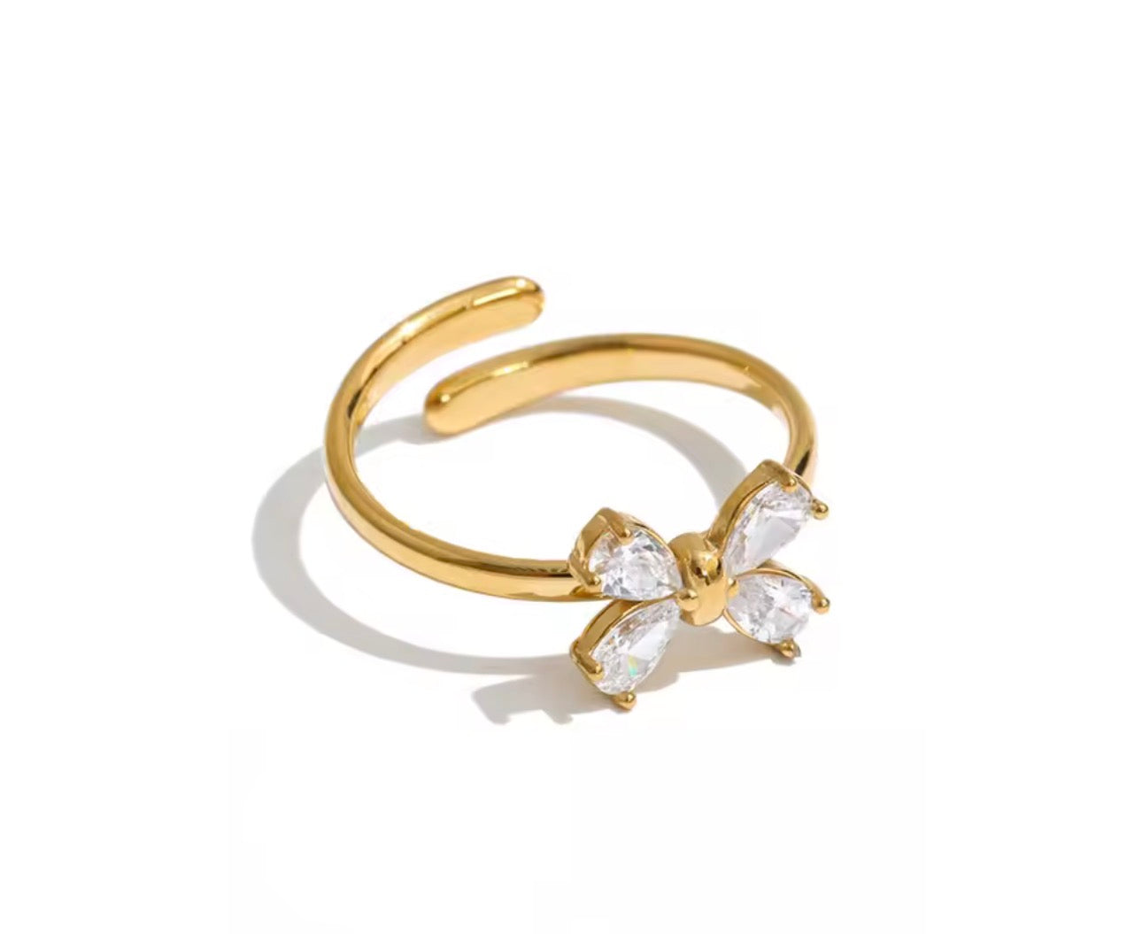 Dainty Bow Adjustable Ting