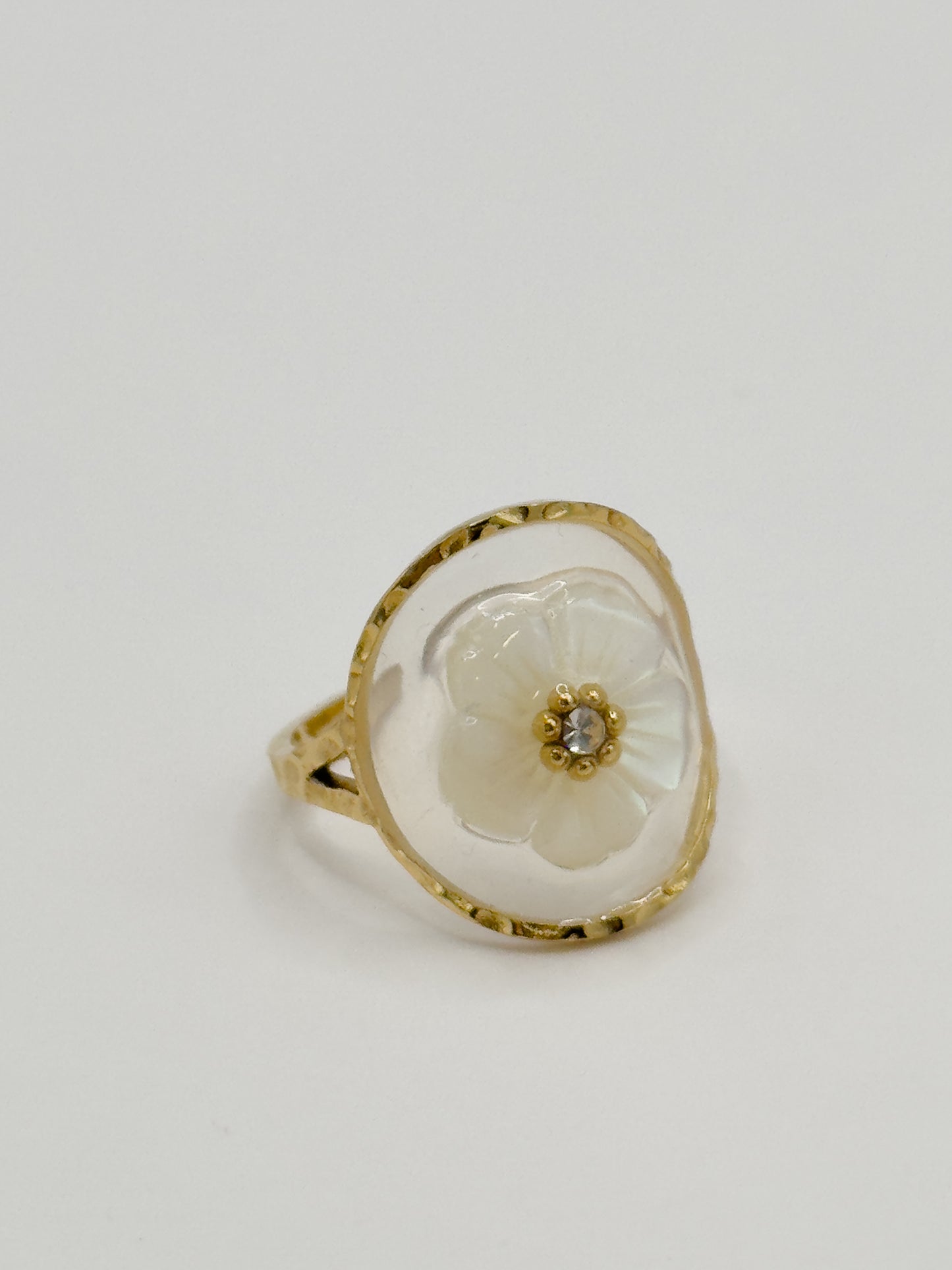 Petal Glow Adjustable Ring