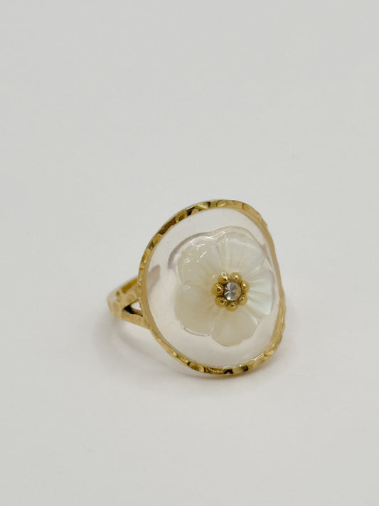 Petal Glow Adjustable Ring