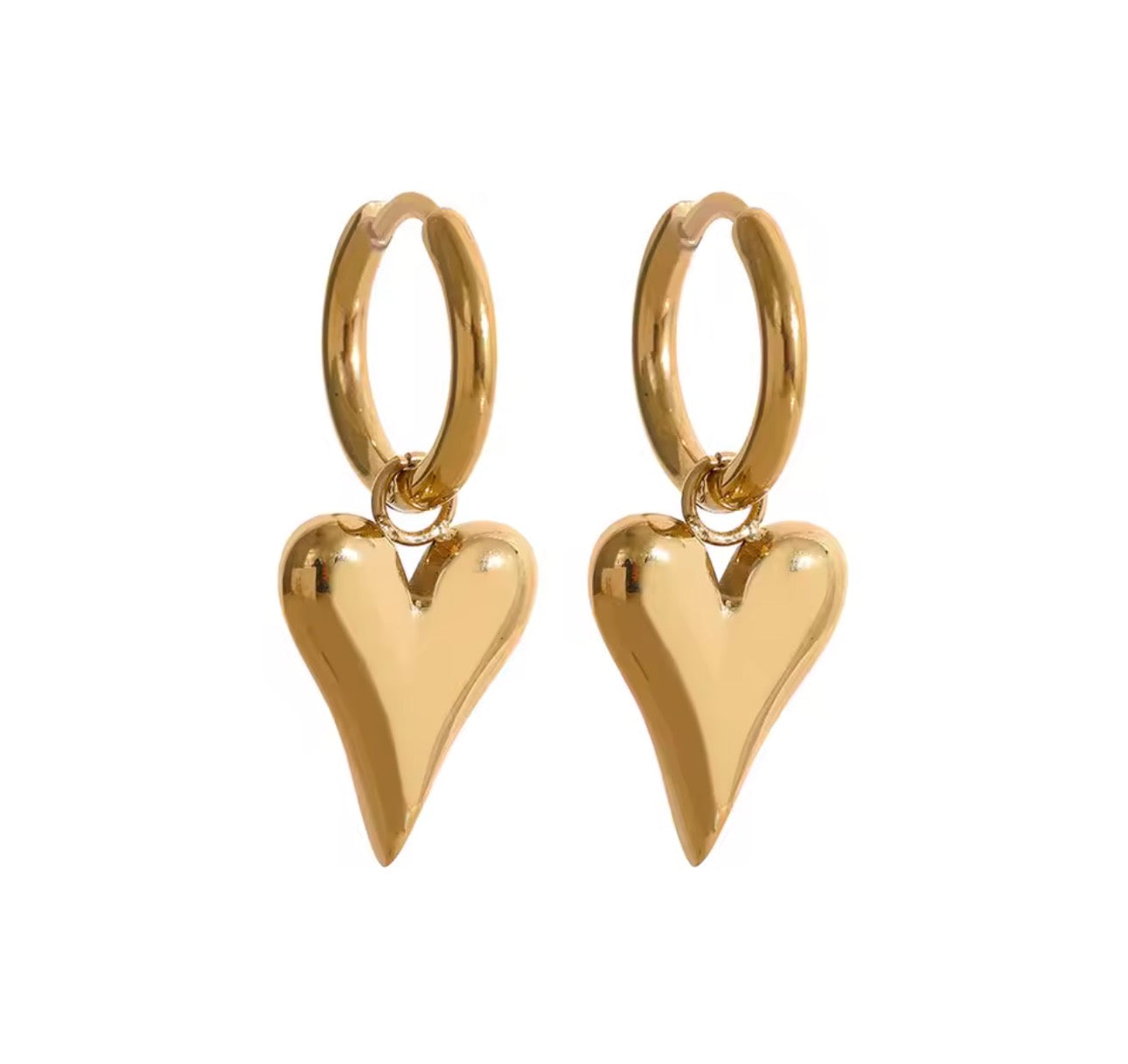Huggie Heart Earrings