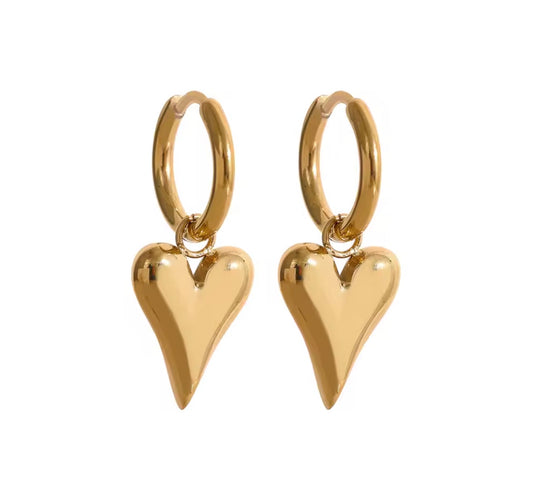Huggie Heart Earrings