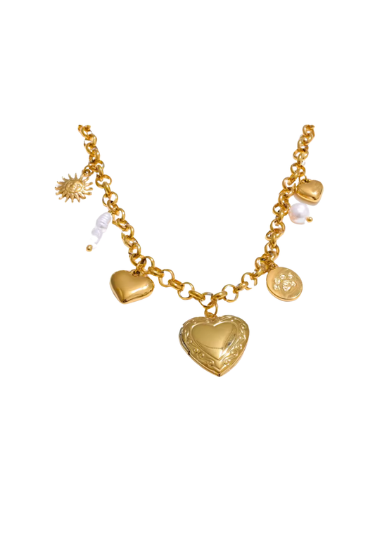 The Heirloom Heart Charm Necklace