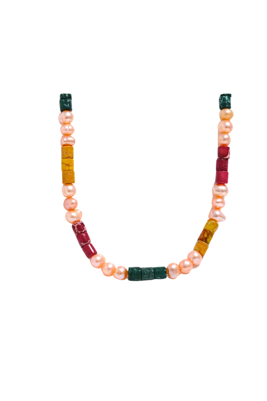 Blushing Beaded Necklace