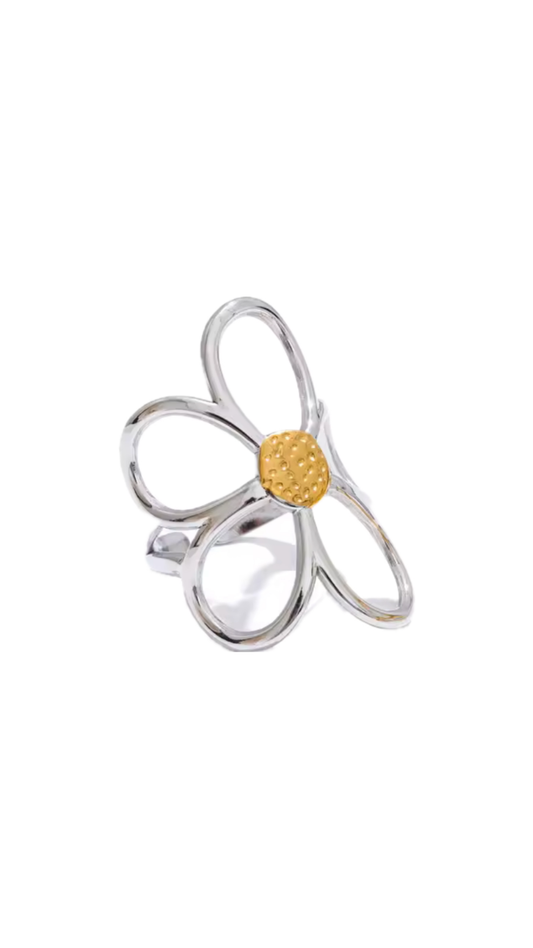 Extra Large Flower Ring (adjustable)