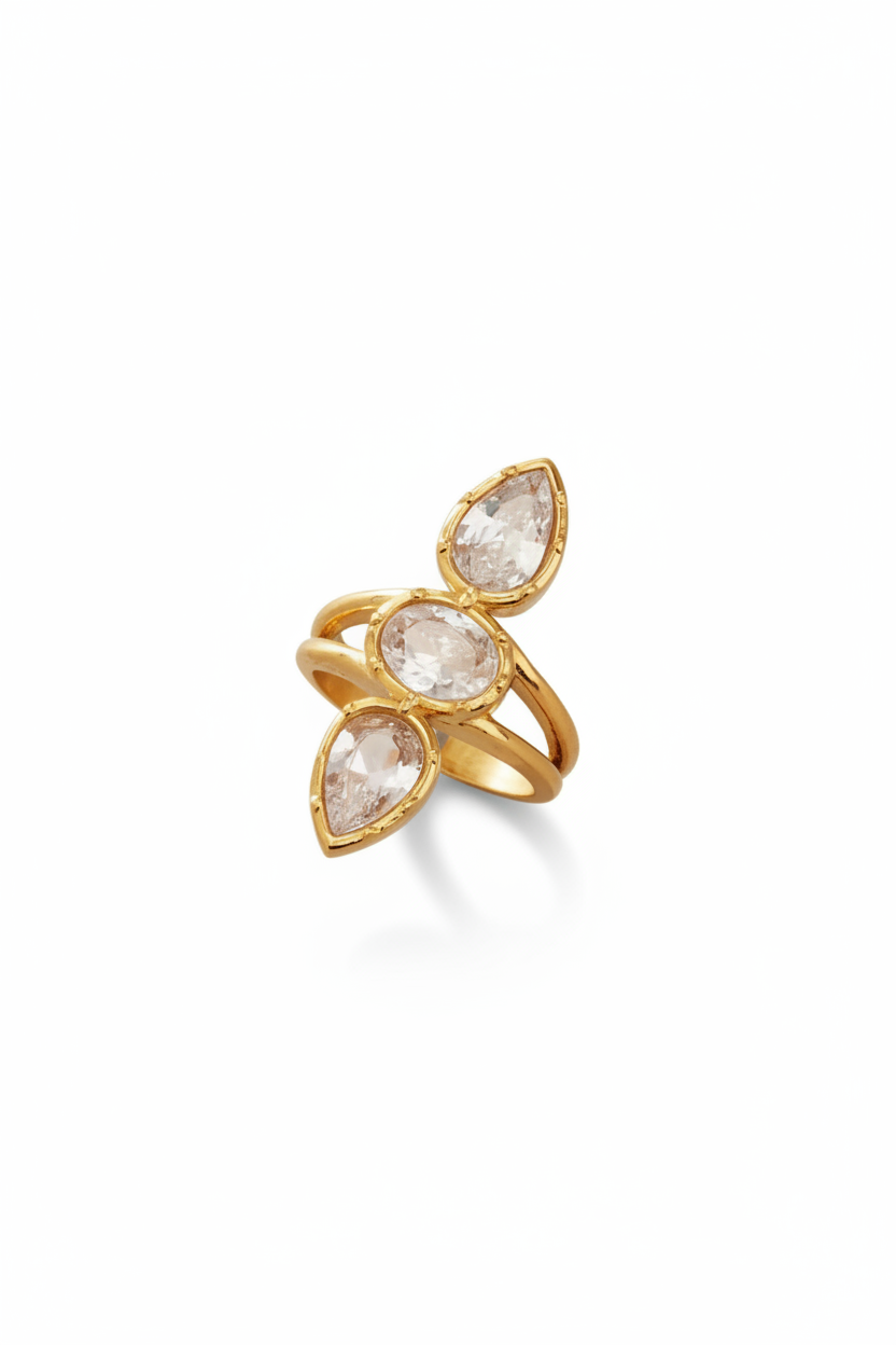 Trio Stack Adjustable Ring