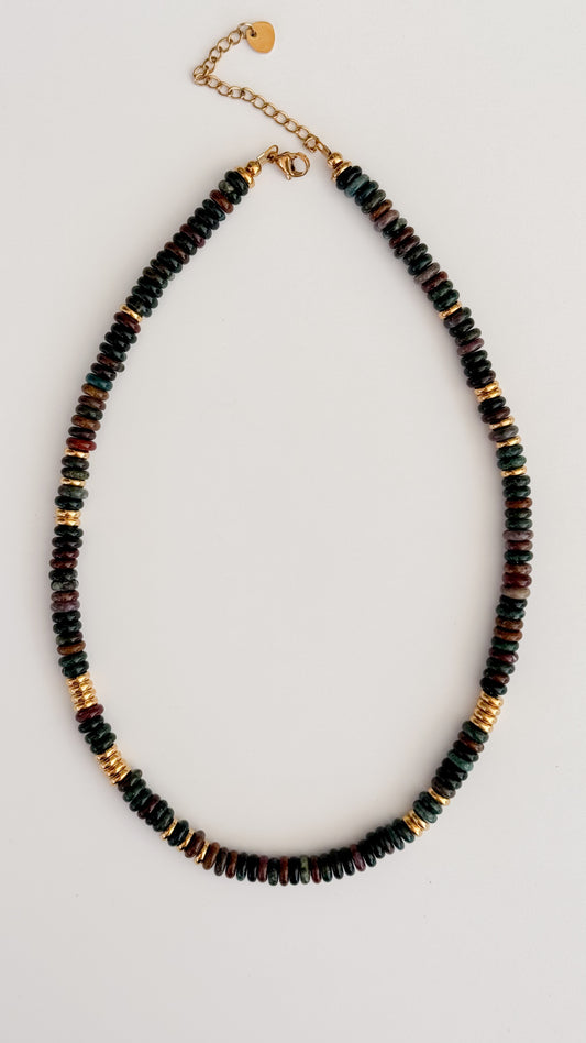 Winter Moon Beaded Necklace