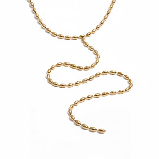 Olive Drop Chain Necklace