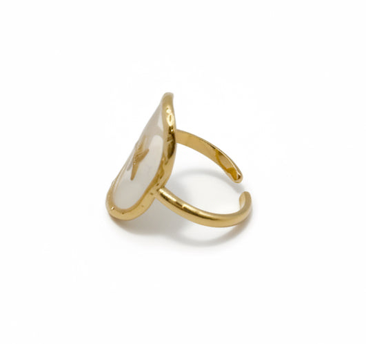 Sand Star Adjustable Ring￼