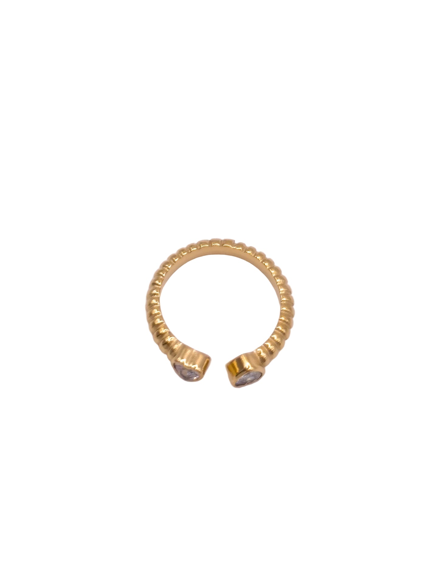 Dual Hearts Adjustable Ring