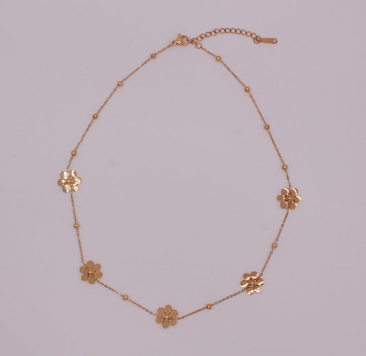 Golden Daisy Chain Necklace