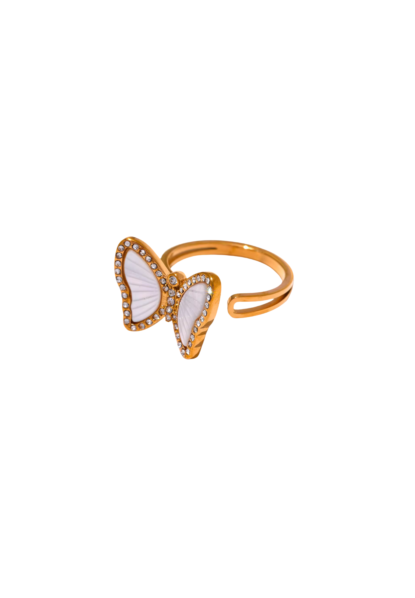 The Luna Butterfly Adjustable Ring