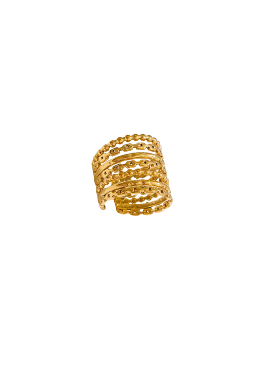 Braided Brilliance Adjustable Ring