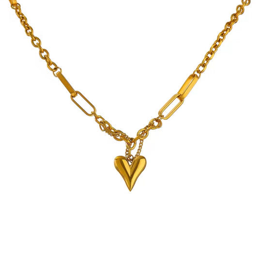 Huggie Heart Necklace