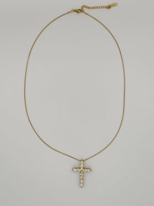 Halo Cross Necklace