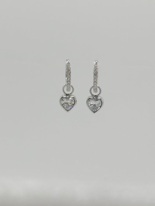 Dazzling Heart Earrings