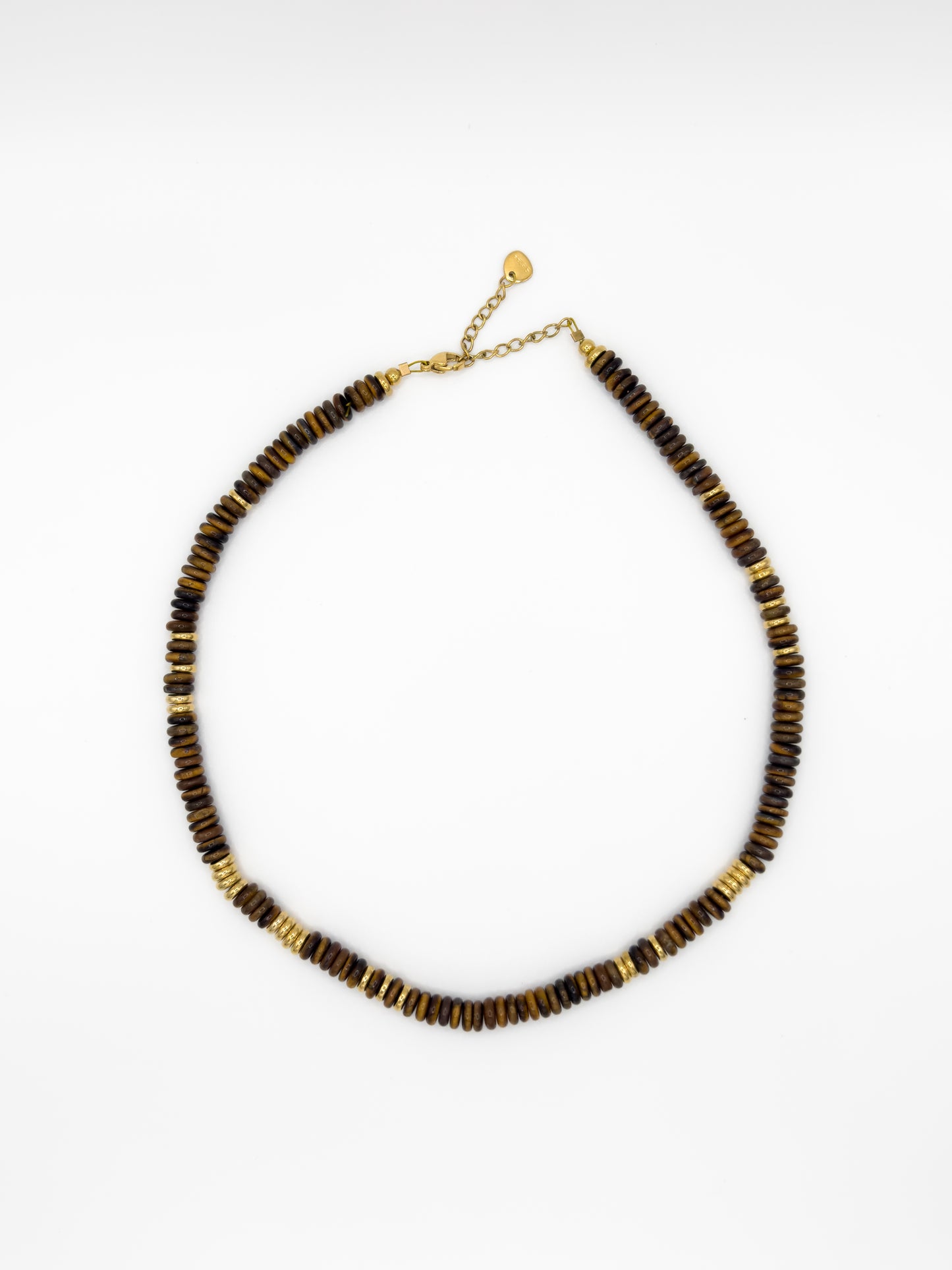 Autumn Brown Beaded Necklace
