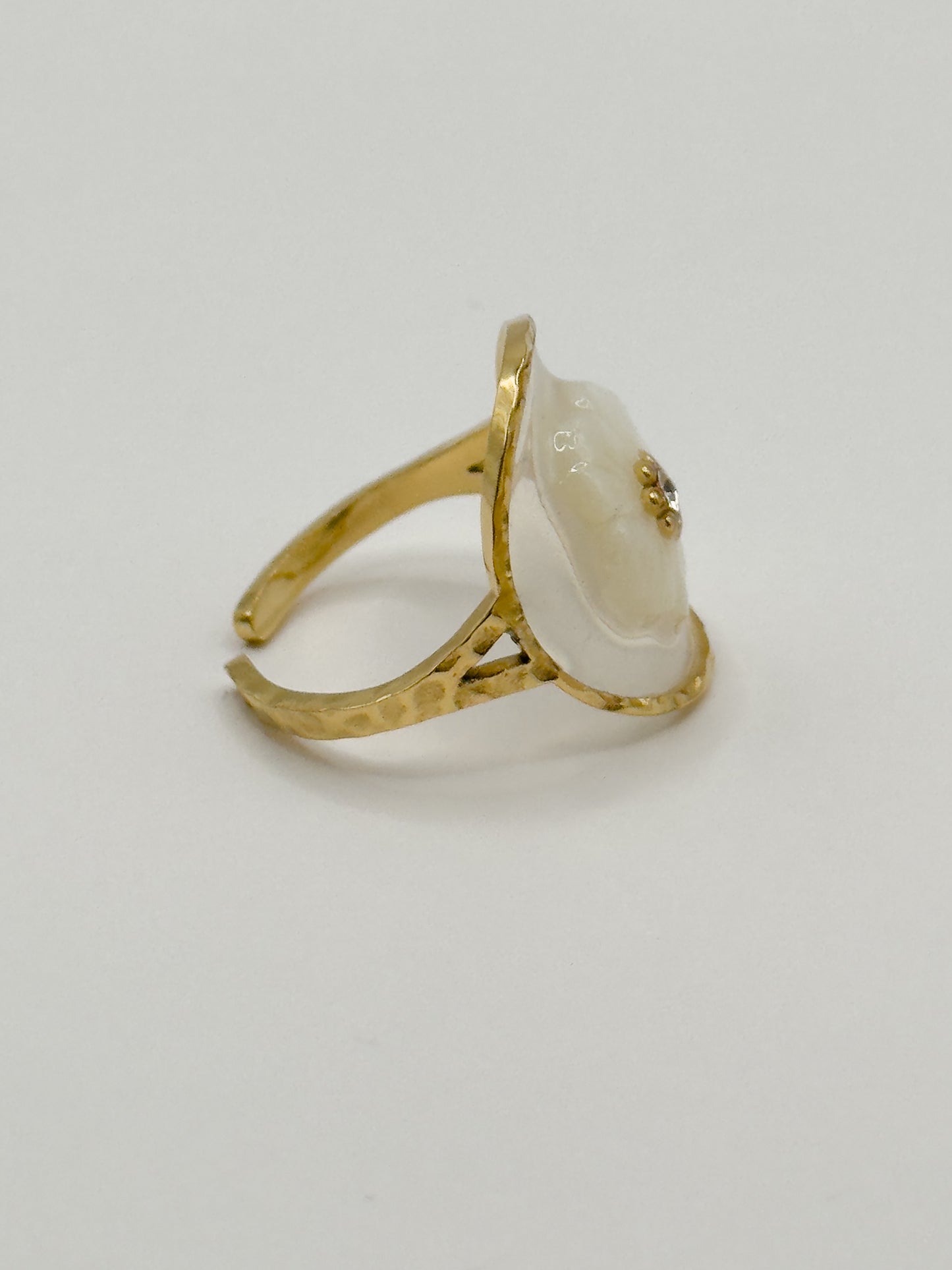 Petal Glow Adjustable Ring