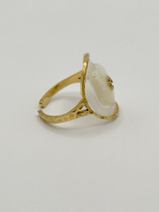 Petal Glow Adjustable Ring