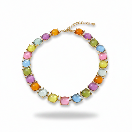 Rainbow Jemstone Necklace