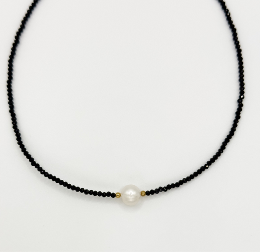 Onyx Beaded Necklace
