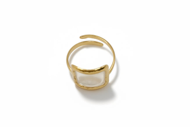 Sea Glow Adjustable Ring