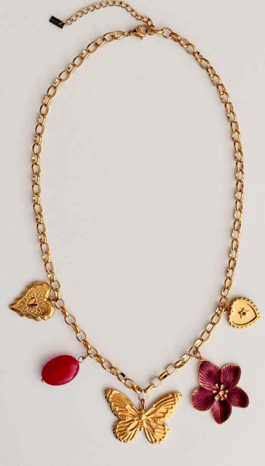 Crimson Garden Necklace