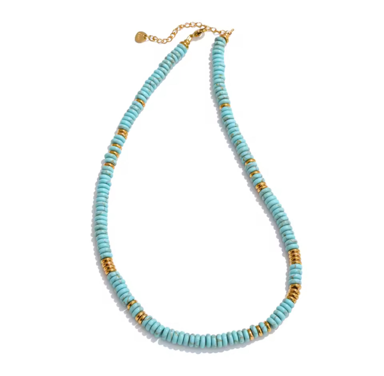 Turquoise beaded necklace