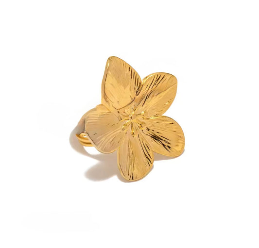 Flower child adjustable ring