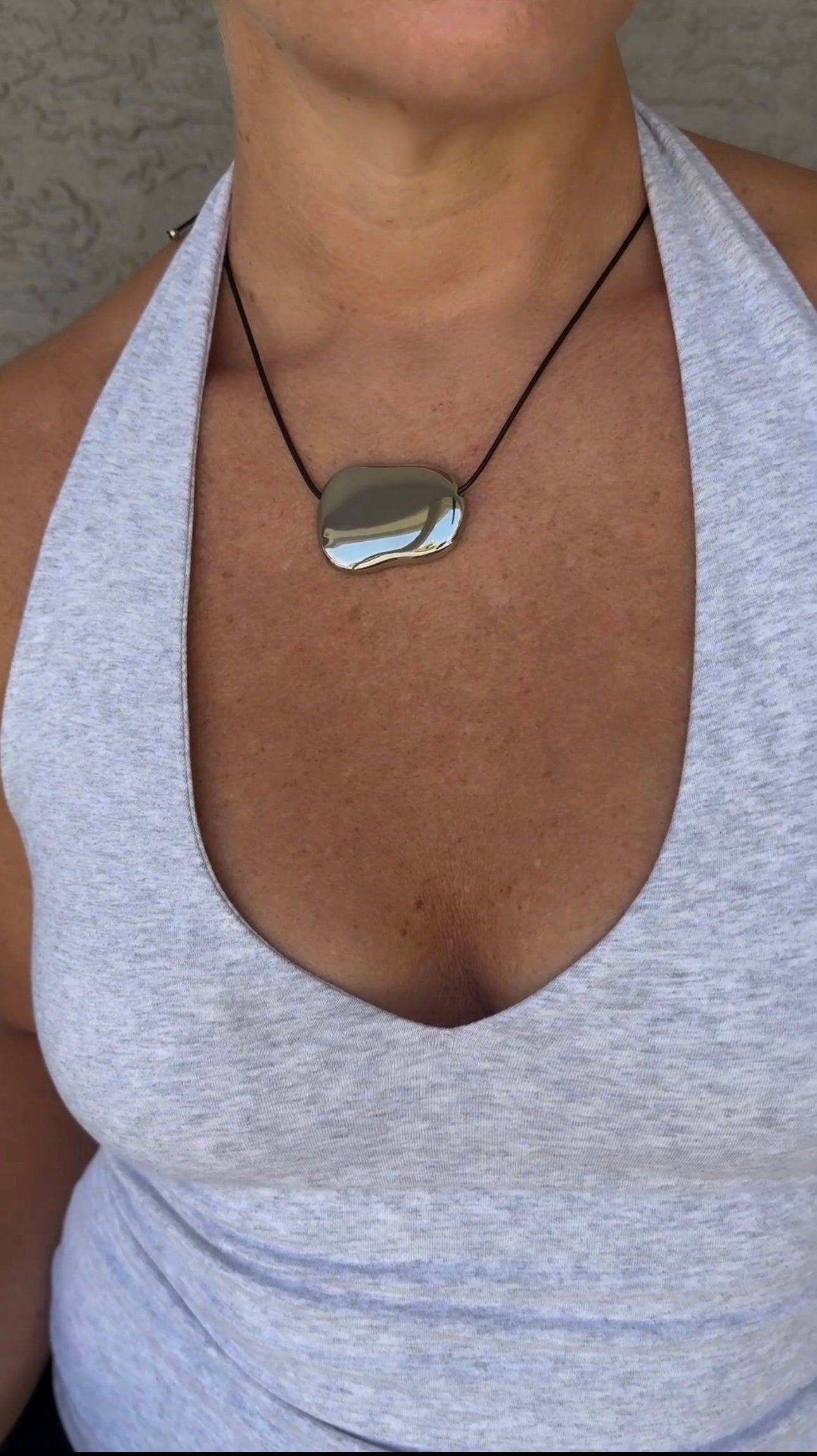 Mirrored Muse Adjustable Rope Necklace