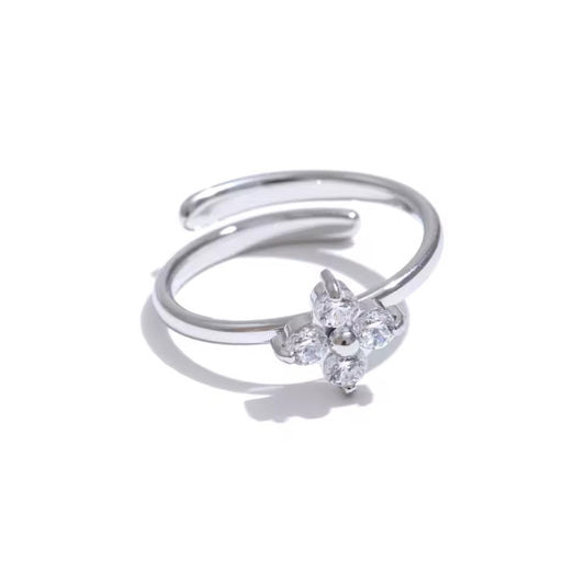 Flower Ring (Silver)
