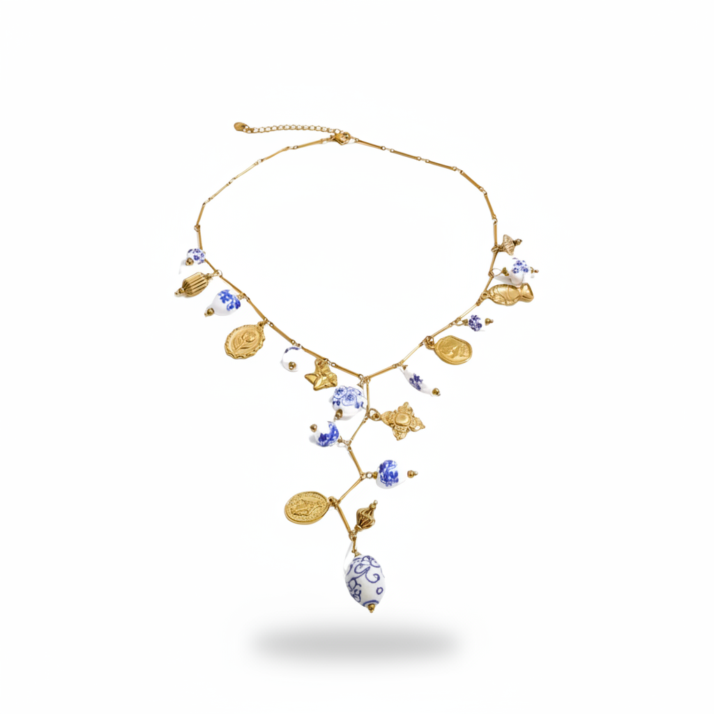 Santorini  Drop Necklace ￼