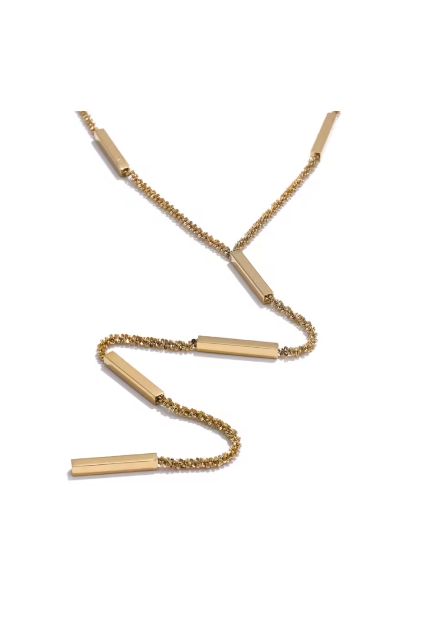 Linear Bar Link Necklace